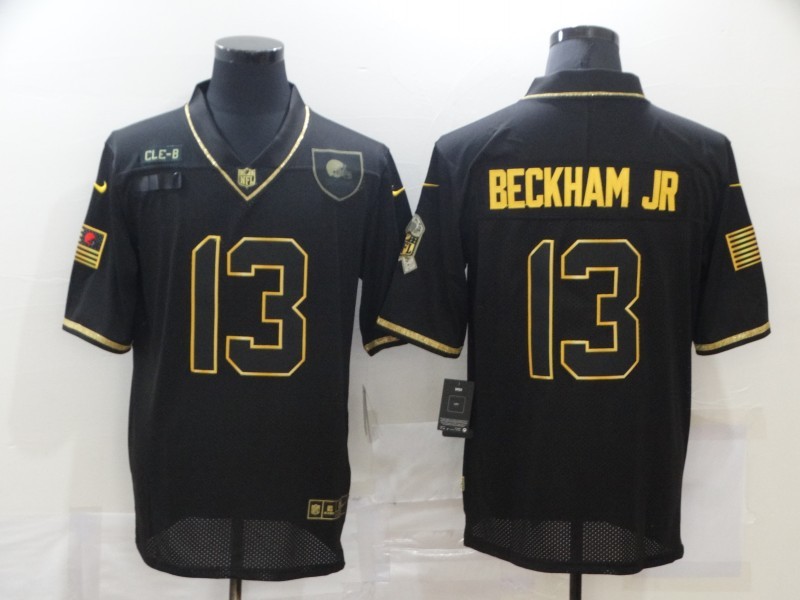 Men's Cleveland Browns #13 Odell Beckham Jr. Black Jersey